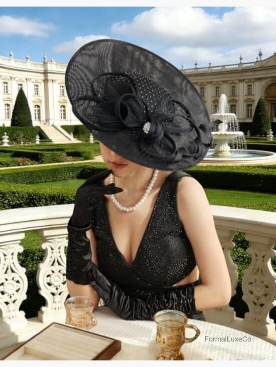 Elegant Flower Mesh Feather Fascinator Hat Headband for Wedding Derby Tea Party main image 7